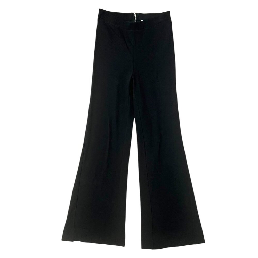 Ninety Percent Womens June Wilde Flare Pull On Pants Black Medium Organic Cotton
